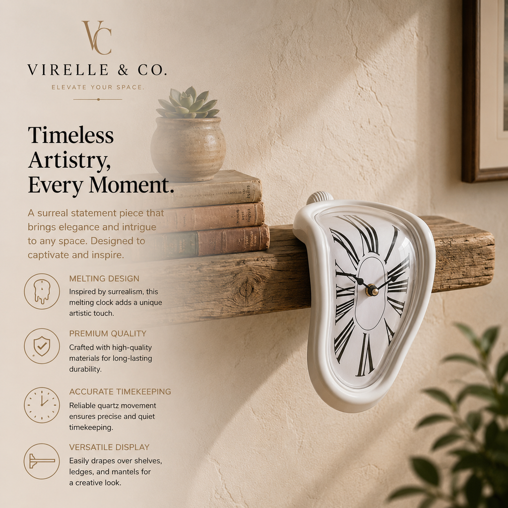 Virelle & Co Dalí Statement Clock — Hero Image