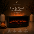 Virelle & Co Fireplace Aroma Diffuser | LED Flame Effect & Essential Oil Humidifier